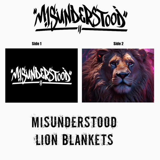 Misunderstood Lion Blanket